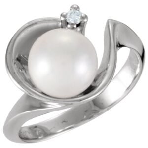 Accented Pearl Ring