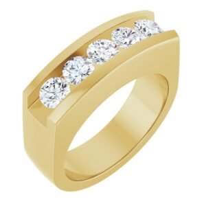 Five-Stone Channel-Set Band