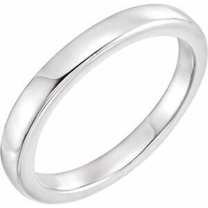 Solstice Solitaire Tapered Bomb Matching Band