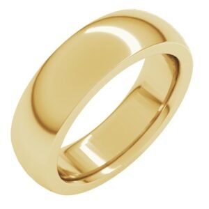 Heavyweight Comfort-Fit Half Round Band